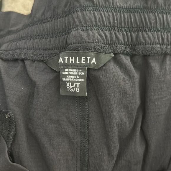 Athleta black Trekkie parachute pants XL/T tall elastic waist - Picture 6 of 9